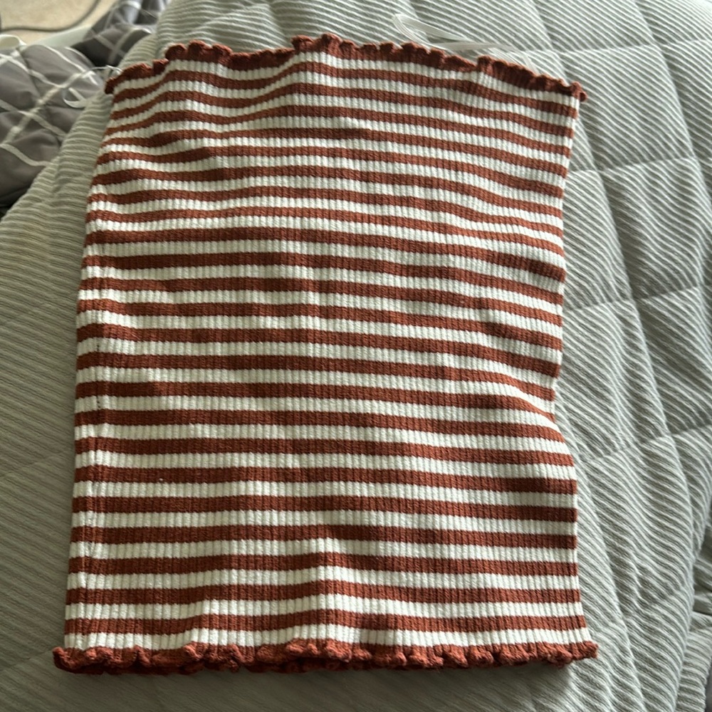 striped tube top